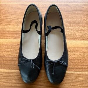 Loeffler Randall Odile Black Leather Ballet Pump